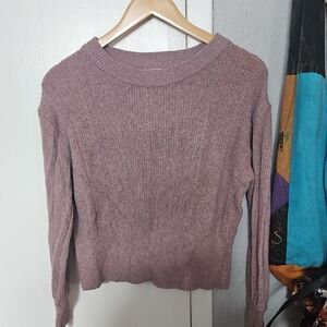 Hippie Rose Dusty Purple Crew Neck Sweater